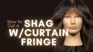 How to Cut and Style a Shag with Curtain Fringe | Easy Tutorial