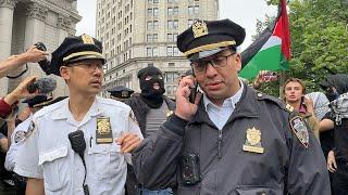 不惧暴风雨示威者围堵移民局ICE警察逮捕抗议者纽约7万人大游行