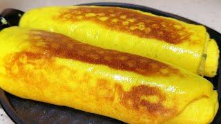 Sweet Potato & Egg Layered Roll — Steam It and Enjoy a Delicious Treat ! 红薯鸡蛋多层卷，红薯蒸一蒸瞬间变美食，太好吃了