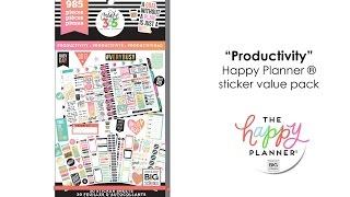 Value Pack Stickers - Productivity - Happy Planner® Preview