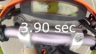 KTM EXC R 530 MOTARD | 0-100 KM/H TEST ( 0-60 mph )