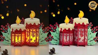 How To Make Paper Cut Lantern Candles