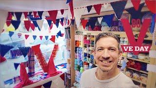 VE DAY 80 | The Window display for The Woolpatch May 2025 that you all helped to make.