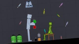 Various Experiments With Robots And Melons - People Playground #554