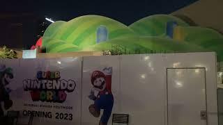 Super Nintendo World - Warp Pipe construction look with Paul Gale Network