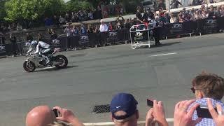 Isle of man TT road race start line. LOUD NORTON!