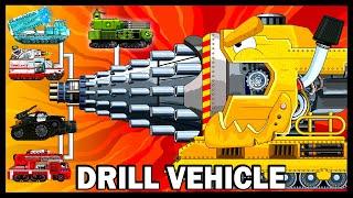 Drill Vehicle / Monster Truck | WOT -  Arena Tank Cartoon