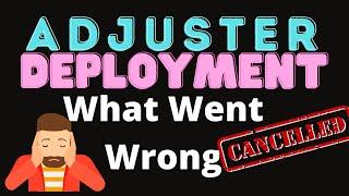Adjuster's 1st Deployment Pay. Adjuster Job CANCELLED.  Free Claims adjuster training...
