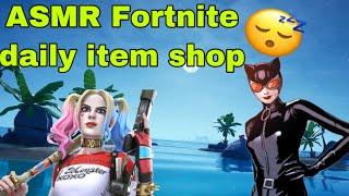 ASMR Gaming fortnite daily item shop (Harley Quinn and cat women  )