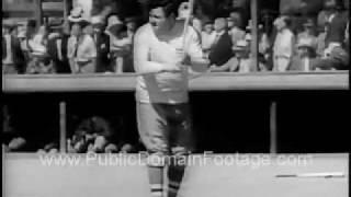 1935 Major League Baseball Spring Training Archival Newsreel Footage PublicDomainFootage.com