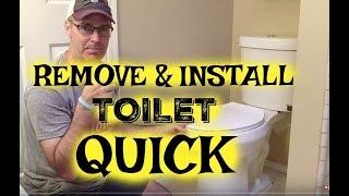 How to quickly remove and install a toilet