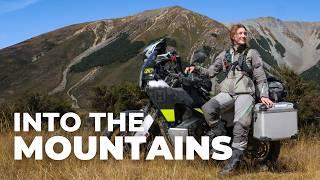 Into the MOUNTAINS of New Zealand | Motorcycle trip through Arthurs Pass [E8- S6]