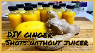 HOW TO MAKE GINGER SHOTS WITH A BLENDER (No juicer)