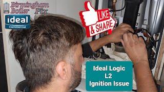 ideal Logic L2 ignition problems Birmingham Solihull boiler repair engineer