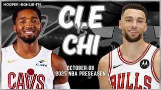 Cleveland Cavaliers vs Chicago Bulls Full Game Highlights | Oct 8 | 2024-25 NBA Preseason