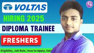 TATA VOLTAS is Hiring 2025। Diploma Engineers। Freshers। Tata Jobs 2025। Hiring 2025। Jobs 2025