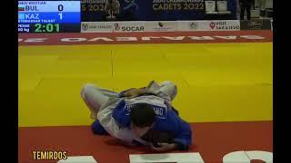 Orynbassar Talgat 60kg Sarajevo world Judo Championships cadets 2022