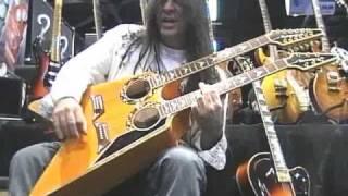 Dommenget acoustic V doubleneck played by Pete Maglia