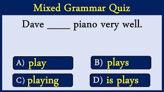 Mixed English Grammar Quiz 63:  Can You Score 25/25 In This Quiz?