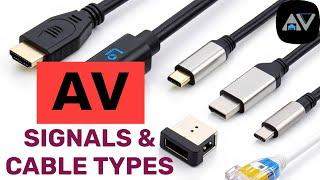 Cable Types AV & IT engineers use