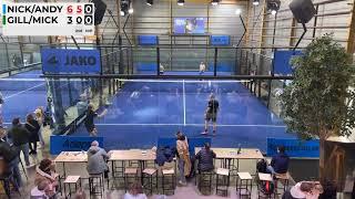 Final championnat AFT padel - Nick Braet Andy de bruijne Mickey Guerin Gilles Stas- 12/03/2023