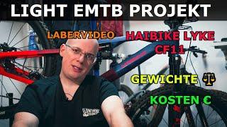 Gewicht und Kostenaufstellung am Haibike Lyke CF11