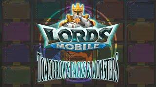 Mar 07, 2025 Lords Mobile Tomorrow's Packs & Monsters