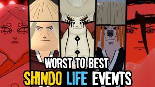 EVERY Shindo Life Event RANKED From WORST To BEST | Shindo Life Tier List