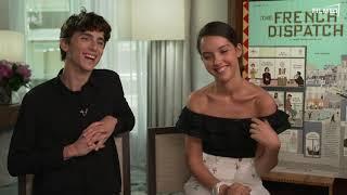 The French Dispatch: Timothee Chalamet & Lyna Khoudri Interview Englisch English (2021)