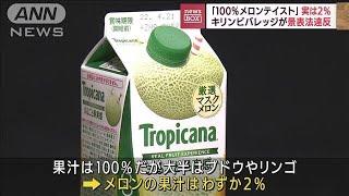 「100％メロンテイスト」実は…メロンはわずか2％(2022年9月6日)