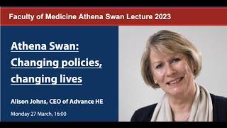 Athena Swan Lecture 2023 | Faculty of Medicine, Imperial