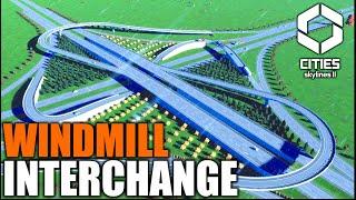 The Best Compact System Interchange in Cities Skylines 2 | Windmill Interchange Tutorial