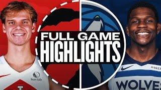 RAPTORS at TIMBERWOLVES | FULL GAME HIGHLIGHTS | October 26, 2024