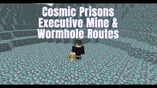 All Executive Mines & Wormhole Routes | Minecraft Cosmic Prisons