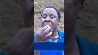 SEE TB JOSHUA EATING ON THE STREET #tbjoshua #emmanueltv #shorts