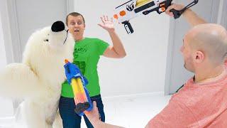 Лысая Борода СТЫРИЛ Подарок Старого ко Дню Всех влюбленных. Nerf Brothers