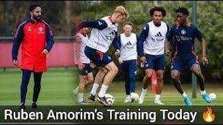 INSIDE TRAINING | Manchester United training in Hard Conditions Amorim,  Rashford, Ugarte, De ligt