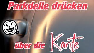 Parkdelle drücken über Kante | Dellen etnfernen | Dellen drücken | Ausbeultechnik Ullrich