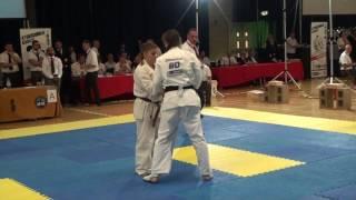 British Karate Kyokushinkai 8th Cup of Europe Teona Gazdeliani v Magdalena Gustaityte