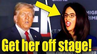 Watch Trump SEVERELY REGRET Letting Lauren Boebert On Stage!