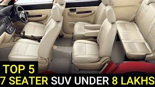 TOP 5 : 7 Seater SUV in INDIA Under 8 Lakhs You Should Buy !!