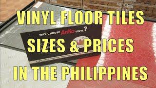 Vinyl Floor Tiles, Sizes & Prices In The Philippines.