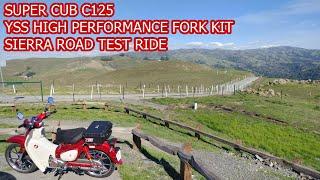 Super Cub C125 YSS High Performance Fork Kit Sierra Road Test Ride