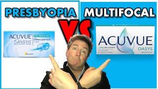 ACUVUE OASYS MULTIFOCAL VS ACUVUE OASYS FOR PRESBYOPIA: youtube eye doctor & optometrist reviews