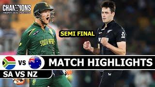 SOUTH AFRICA VS NEW ZEALAND 2ND SEMI FINAL MATCH HIGHLIGHTS  ICC Champions Trophy 2025 | SA VS NZ