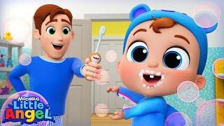 Chomp Chomp Toothbrush - Baby Shark Song | Little Angel Kids Songs & Nursery Rhymes