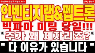 [인벤티지랩&펩트론 주가전망] 빅파마 미팅 당일!!! 주가 왜 제자리죠? "다 이유가 있습니다"
