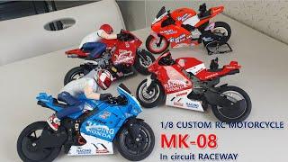 1/8 RC motorcycle MK-08 in circuit RACEWAY