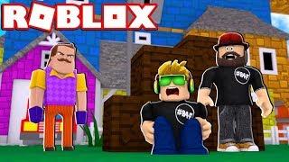 BREAKING INTO CRAZY NEIGHBORS HOUSE!!! / ROBLOX HELLO NEIGHBOR