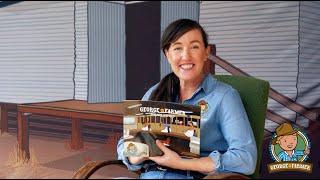 George the Farmer Shears a Sheep Reading by Author, Simone Kain